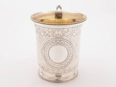 Victorian Half Pint Silver Tankard, London 1864