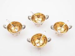 Set of Four Silver Trophy Salts, Birmingham, 1929