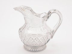 Georgian Cut Glass Jug/Pitcher, circa 1810