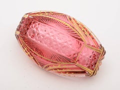 Regency Cranberry Glass Bon Bon Dish, circa 1830