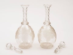 Pair of Edwardian Glass Decanters, circa 1905