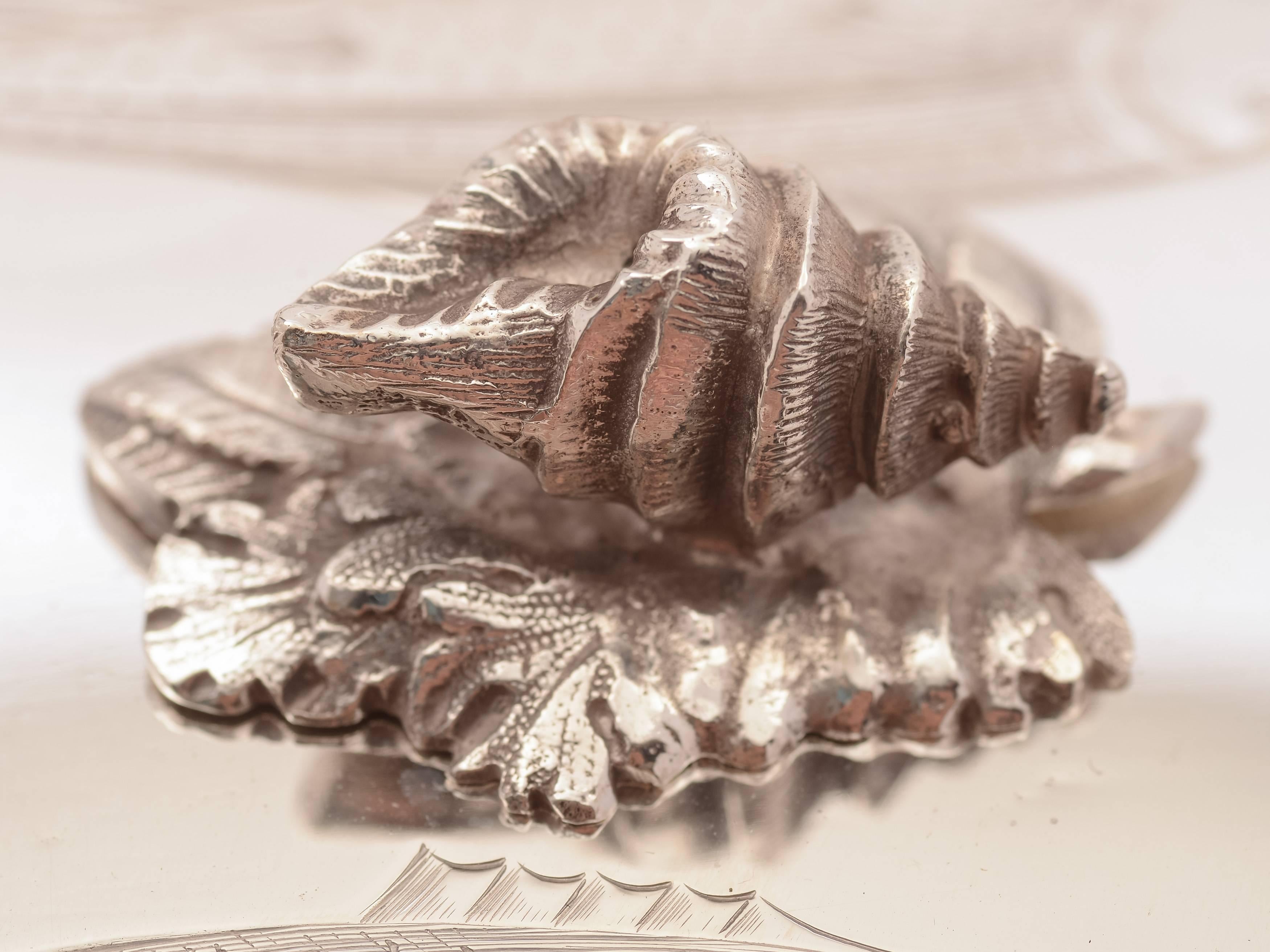 Frosted Victorian Novelty Silver Plated Butter Dish, circa 1880