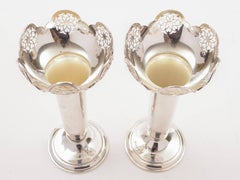 Pair of Silver Vases, Sheffield, 1911