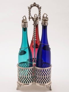 Victorian Three Bottle Decanter Stand, circa 1870