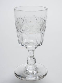 Set of Six Edwardian Sherry Glasses, circa 1905