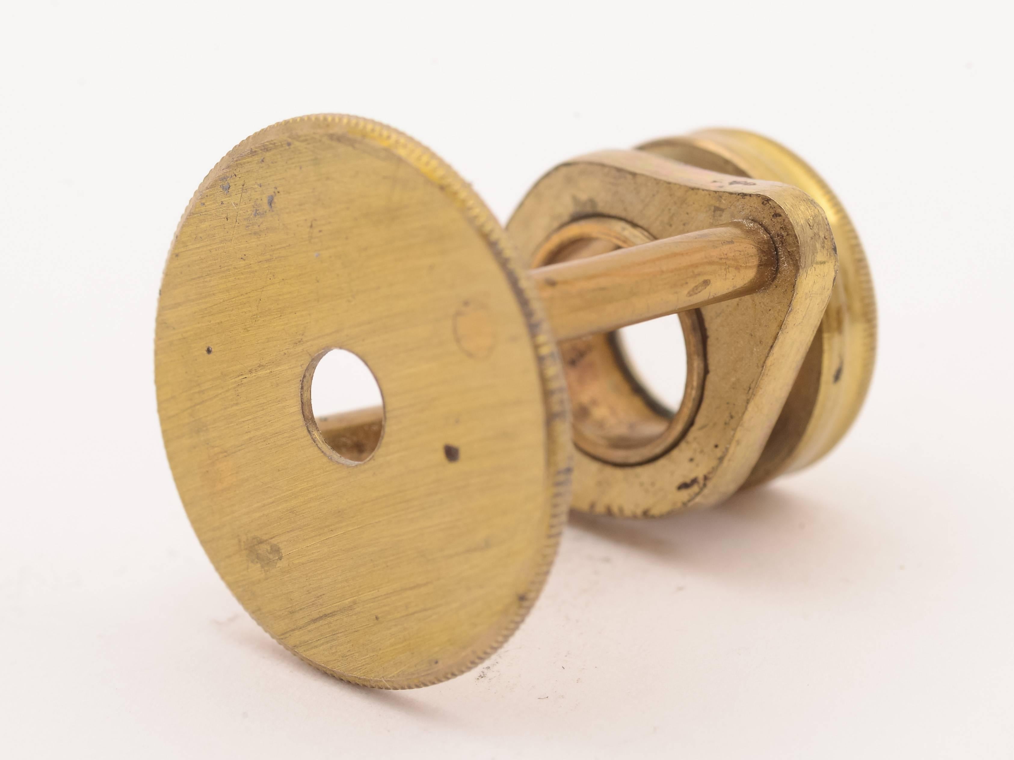 Victorian Pocket Microscope, circa 1880 For Sale