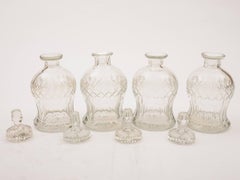 Set of Four Art Deco Decanters, circa 1930