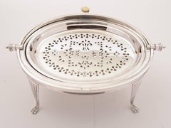 Victorian Silver Plated Rollover Dish, circa 1890