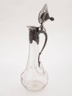 WMF Pewter Topped Claret Jug, circa 1900