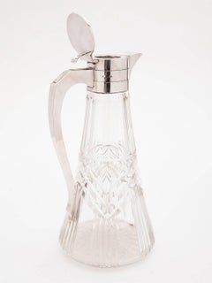 Art Deco Silver Topped Claret Jug, Sheffield, 1939