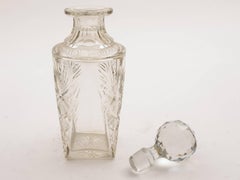 Whiskey Decanter with Four Whiskey Tumblers, circa 1920