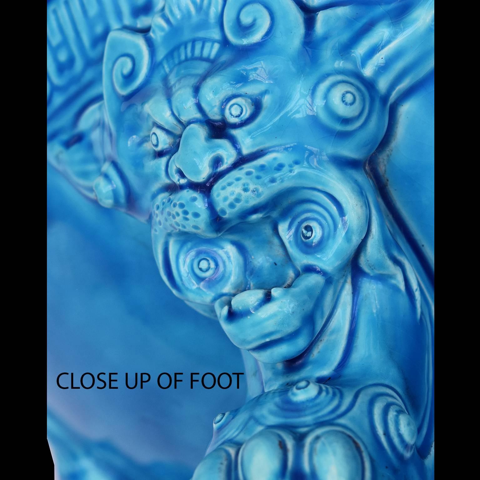 Aesthetic Movement 19th Century Minton Majolica  Blue Aesthetic  Jardiniere Christopher Dresser