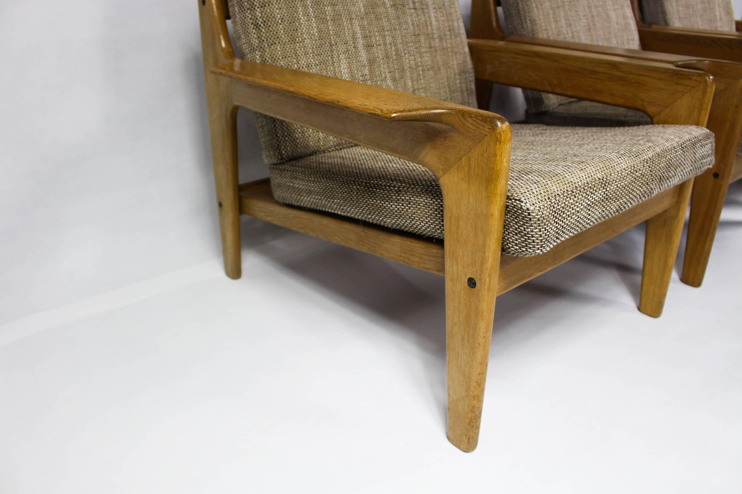 Wool Vintage Danish Lounge Chair by Arne Wahl Iversen for Komfort 1960s For Sale