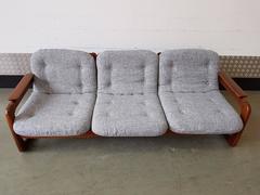 Vintage Three-Seat Danish Sofa Mid-Century, 1960, Restored