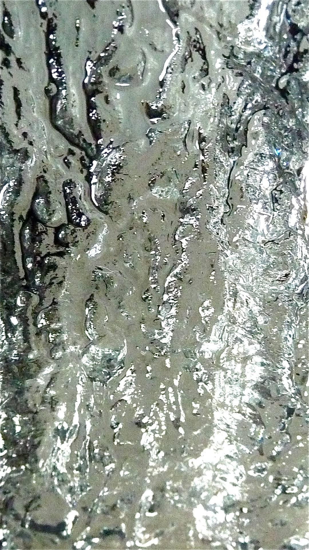 Modernistische Kaiser-Wandleuchten, Murano-Eisglas, Silber, Weiß, Metall, 60er Jahre, Paar (Mitte des 20. Jahrhunderts)