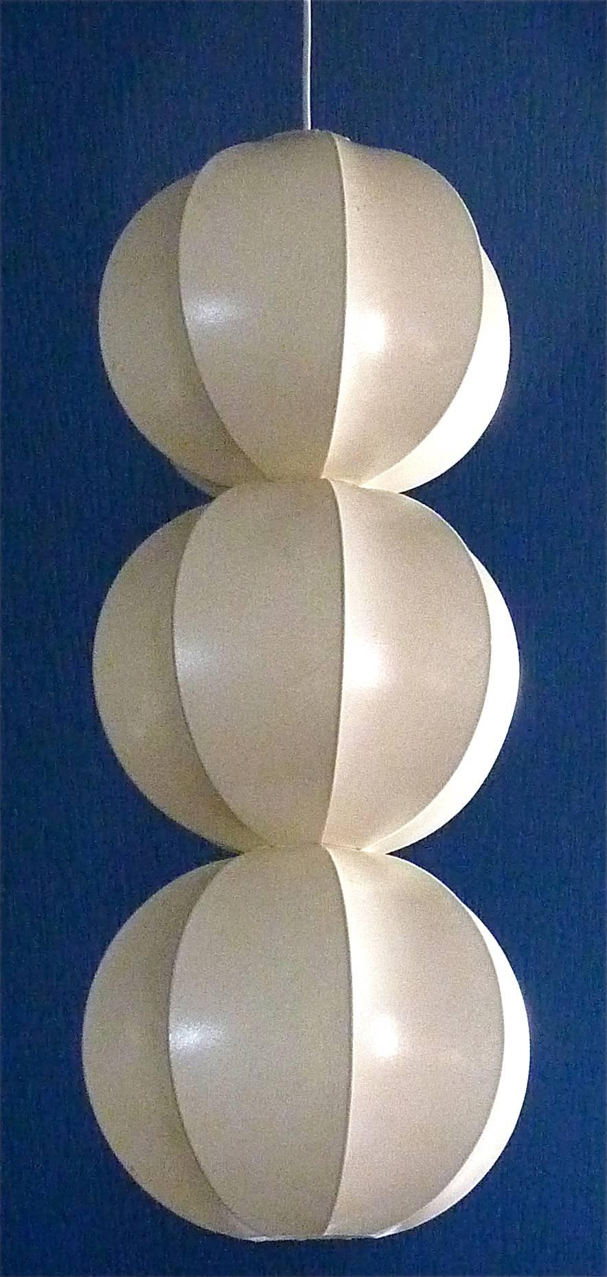 Sculptural Pop Op Art Triple Cocoon 1950s Lamp Italian Light Castiglioni Flos 2