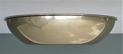 Signed Rare Gabriella Crespi "Antivento" Ashtray Chrome Brass Bowl, Italy, 1970