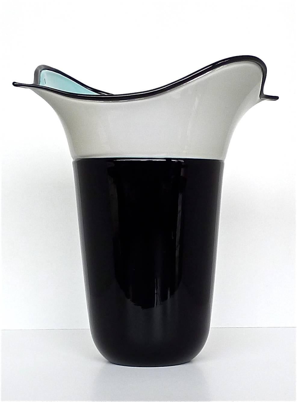 Große Barovier & Toso Vase aus Murano-Kunstglas 