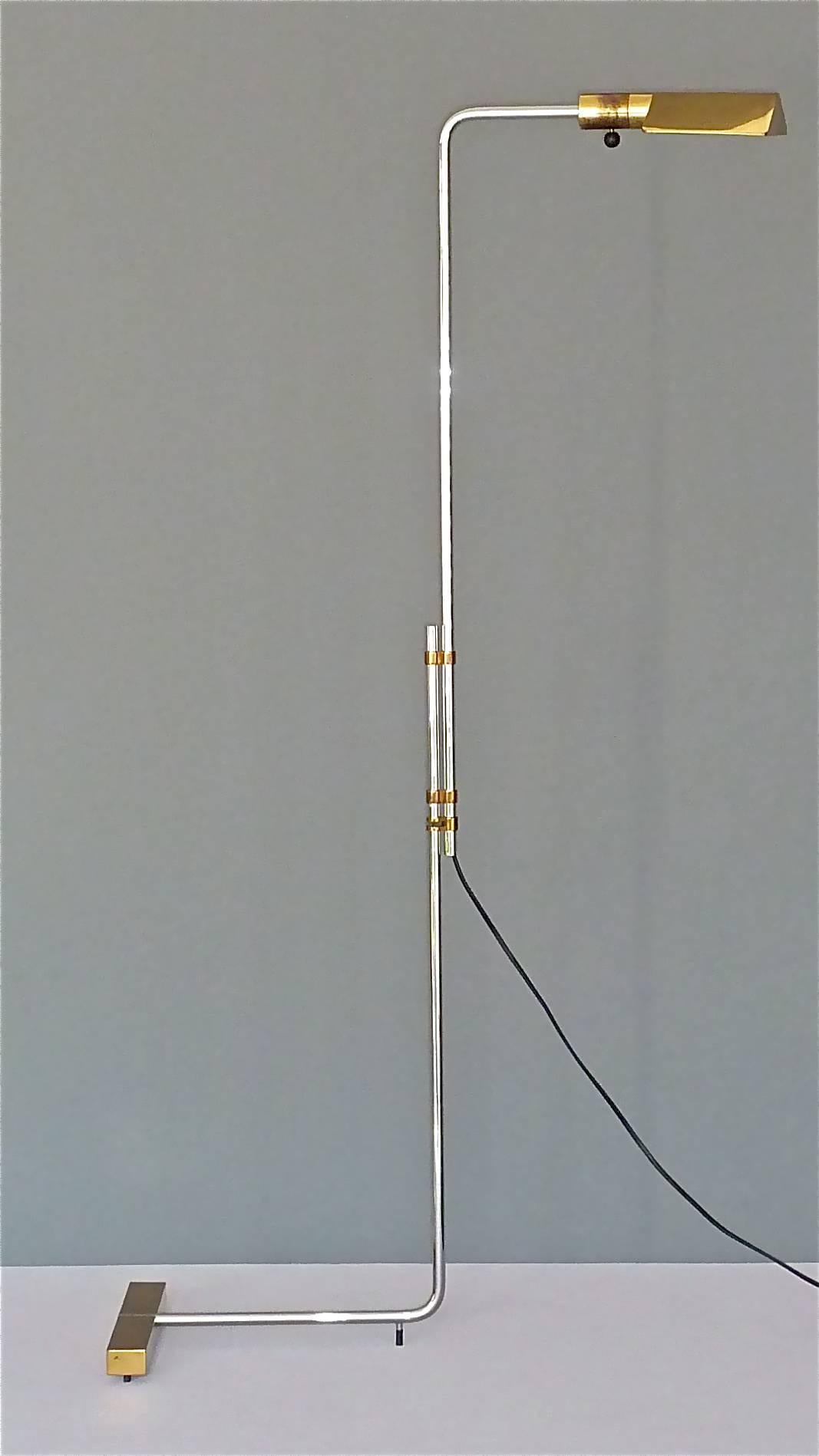 Brass Important 1966 Cedric Hartman Floor Lamp for Jack Lenor Larsen Serial No. 1 For Sale