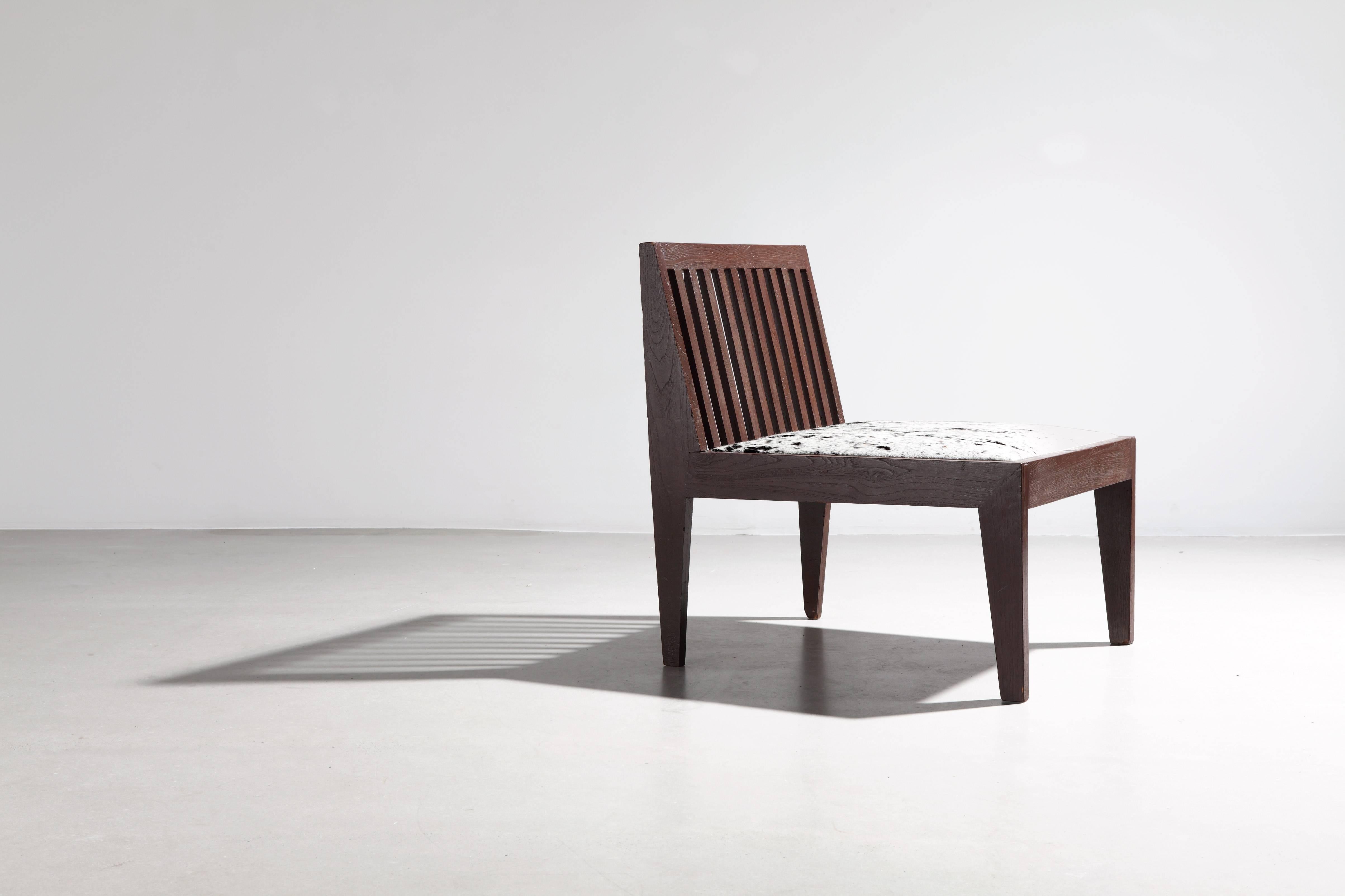 Mid-20th Century Pierre Jeanneret, Fireside Chair, circa 1955-1956