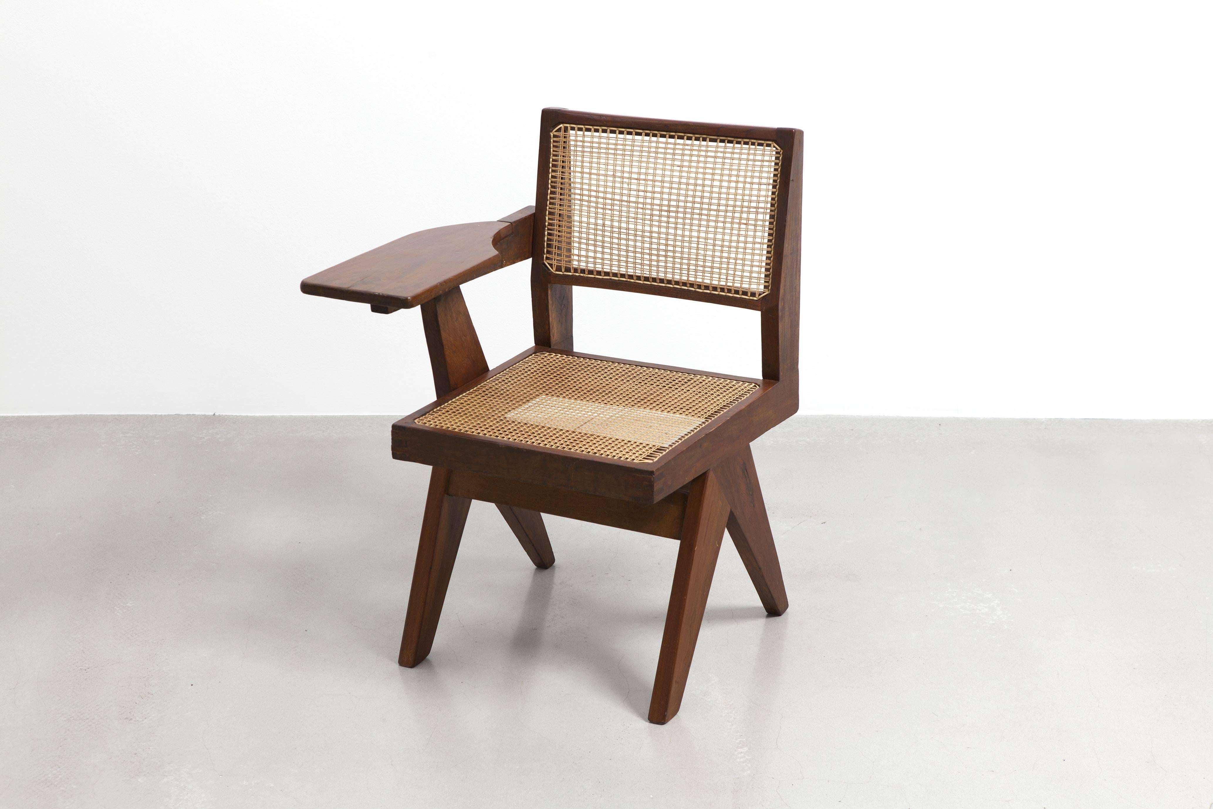 Mid-20th Century Pierre Jeanneret, Writing Chair, circa 1960