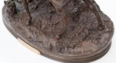 Large and Important Bronze of a Hunting Horse, by Pierre-Jules Mene