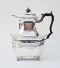 19th Century English Four-Piece Silver Tea Set