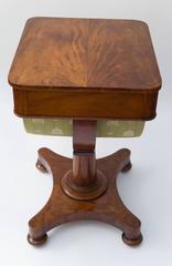 19th Century Flame Mahogany Victorian Worktable