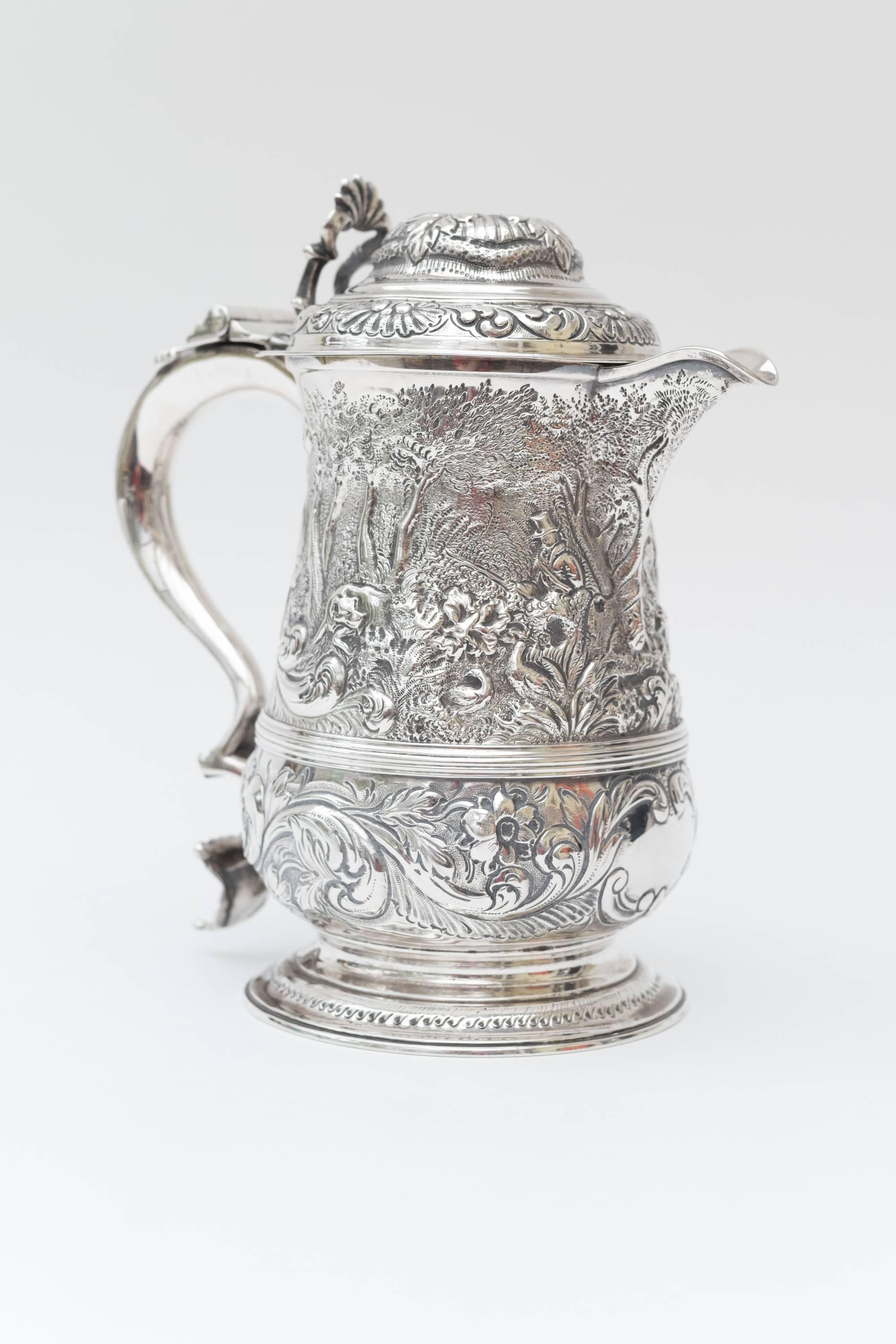 English 18th Century Silver Tankard William Caldecott, 1765 For Sale