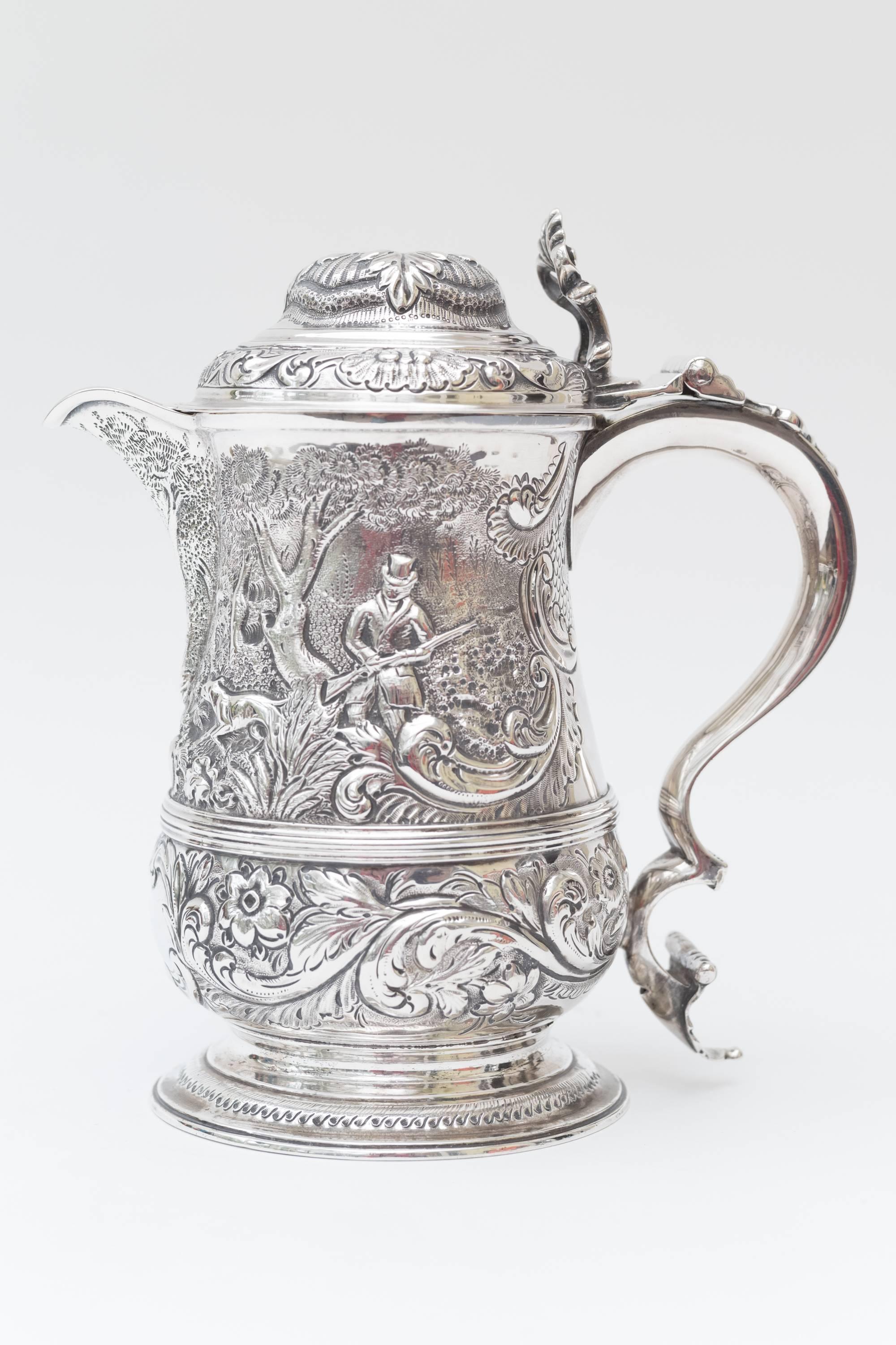 18th Century Silver Tankard William Caldecott, 1765 For Sale 5
