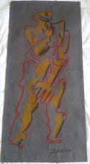 Exceptional Ossip Zadkine Aubusson Tapestry, 1963, Raymond Picaud Workshop