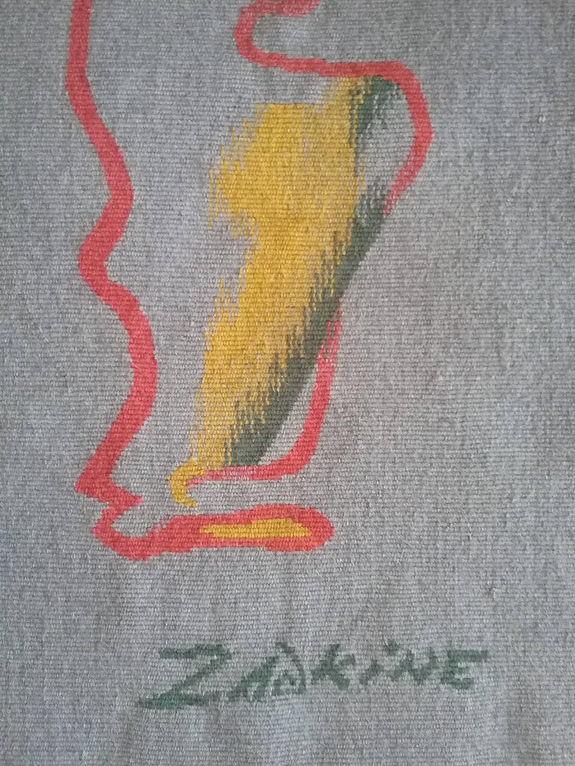 Exceptional Ossip Zadkine Aubusson Tapestry, 1963, Raymond Picaud Workshop In Good Condition For Sale In Aix En Provence, FR