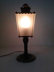 1950s French Table Lamp, Parisian Old Street Light by Gerfaux, Paris
