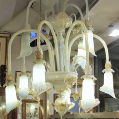 Incredible Liberty Galliano Ferro Murano Chandelier