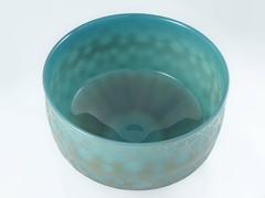 Ocean Green Blown Glass Bowl by Sabine Lintzen