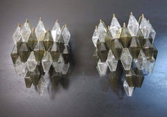 Pair of Sconces Model "Poliedri", Carlo Scarpa, 1970s