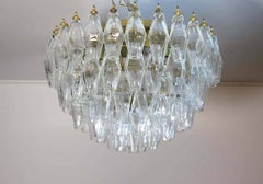 Elegant Murano Poliedri Ceiling Light, Carlo Scarpa