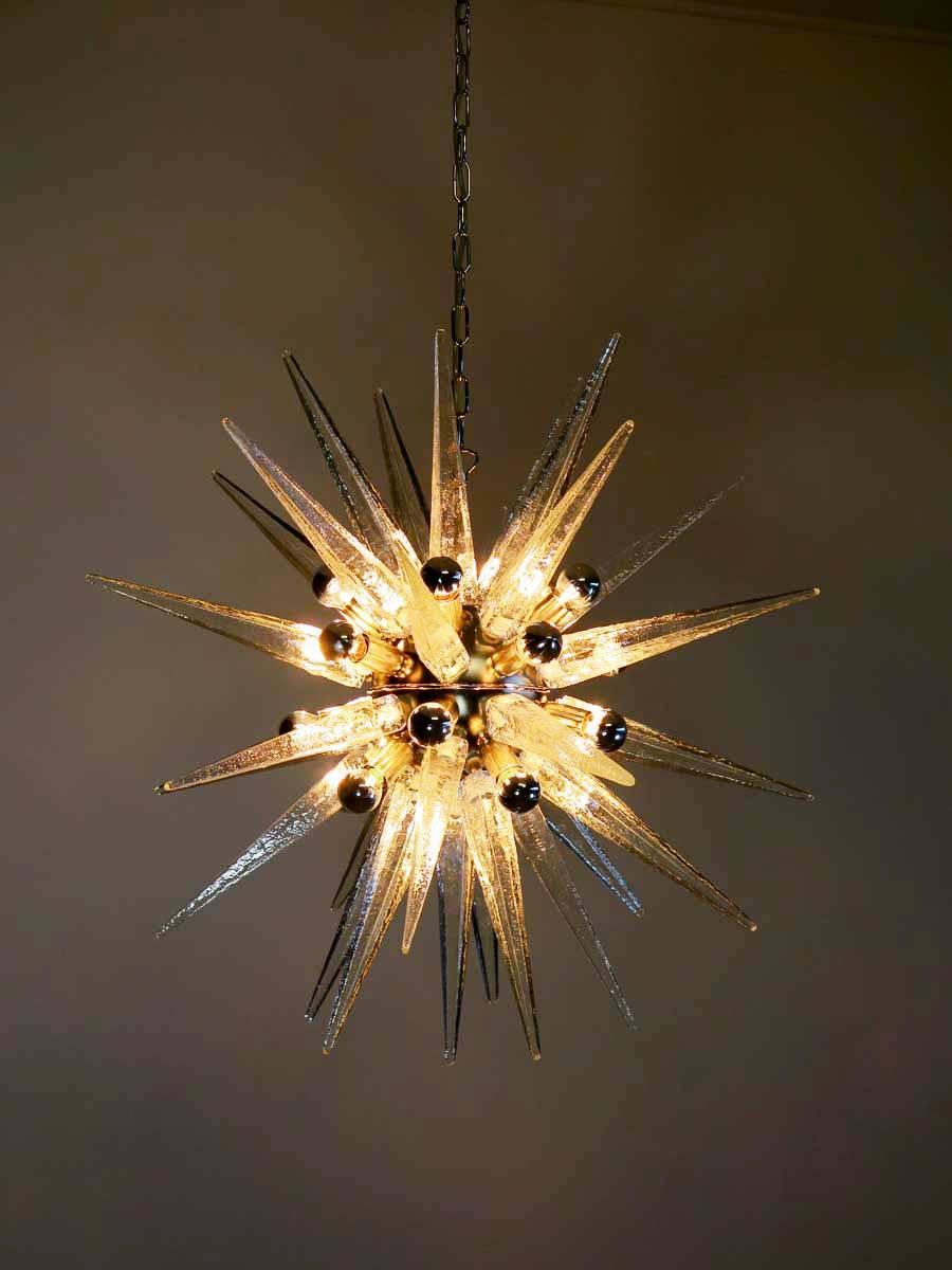 Italian Exceptional Murano Glass Sputnik Chandelier