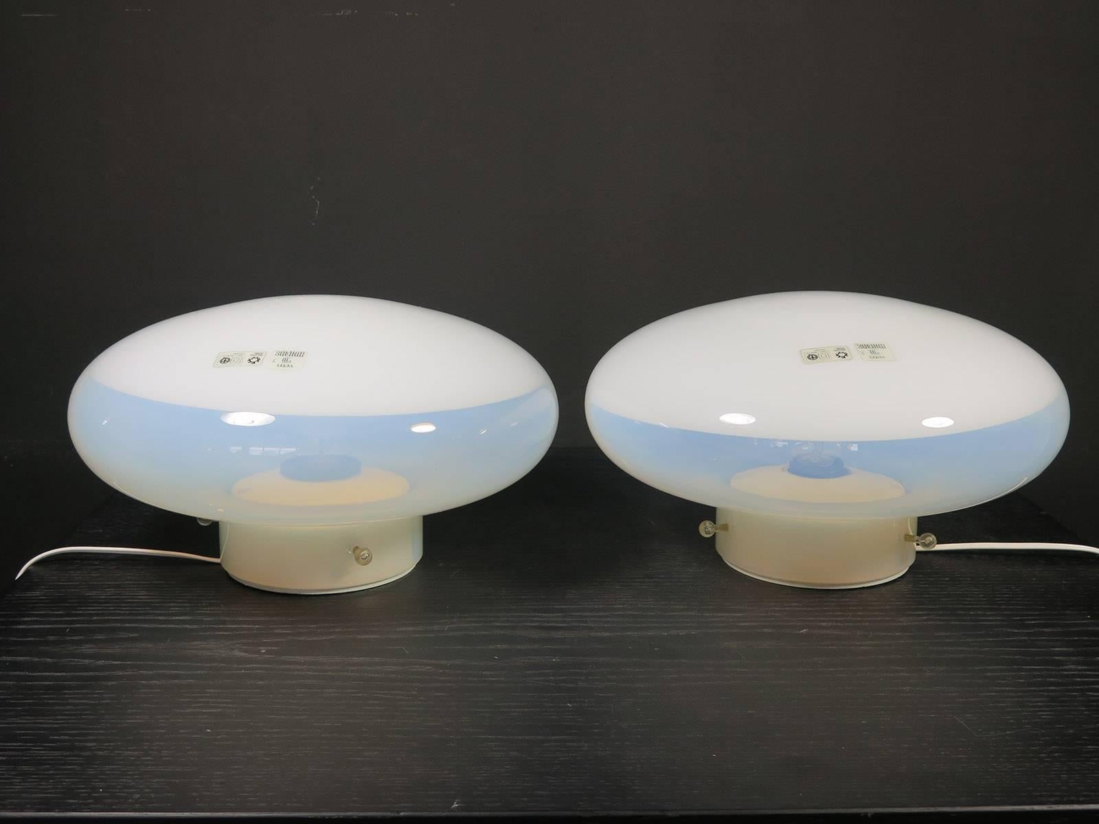 Mid-Century Modern Pair of Gill Lamps by Roberto Pamio for Leucos, 1962