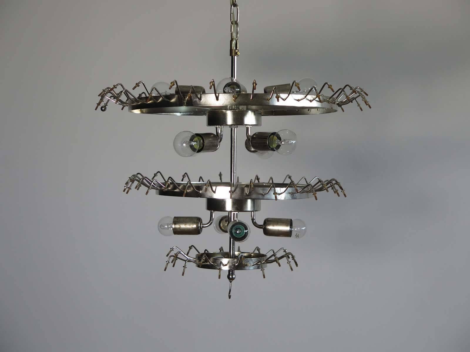 Palmette Ceiling Light, Murano Chandelier 3