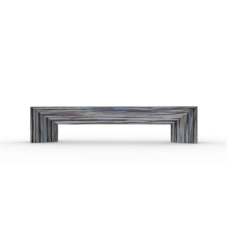 Limited Edition Ecowood Veneer Tuck Bench For Sale at 1stdibs
