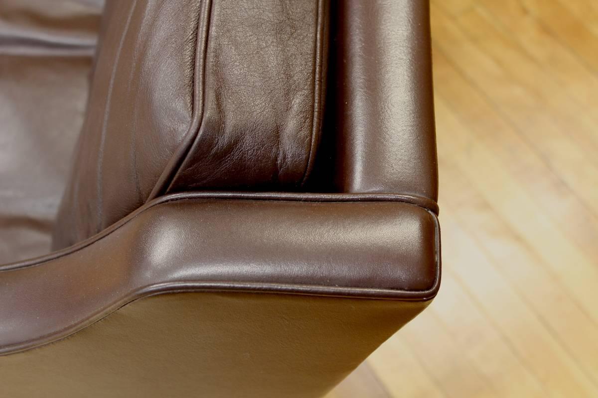 Classic Børge Mogensen Leather Sofa Model 2423 Fredericia Stolefabrik 3