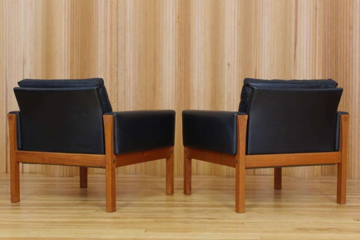 20th Century Hans Wegner Model AP62 Lounge Chairs, AP Stolen, Denmark