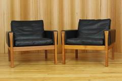 Hans Wegner Model AP62 Lounge Chairs, AP Stolen, Denmark