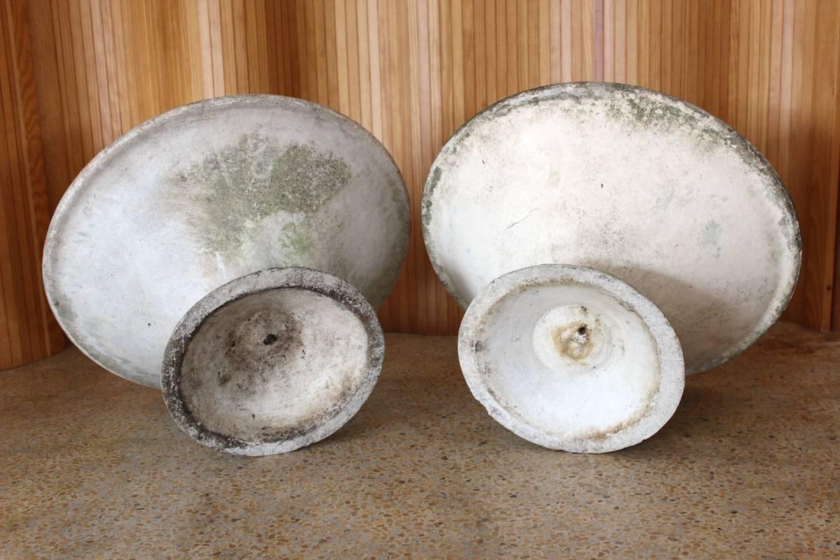 Pair of Willy Guhl and Anton Bee Concrete Garden Planters, Eternit, Switzerland For Sale 1