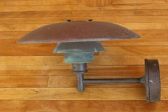 Poul Henningsen PH4.5/3 Copper Outdoor Wall Light, Louis Poulsen Denmark