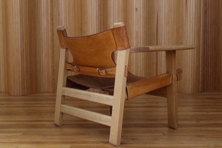 Danish Børge Mogensen 'Spanish' Chair Model 226 Fredericia Stolefabrik, Denmark For Sale