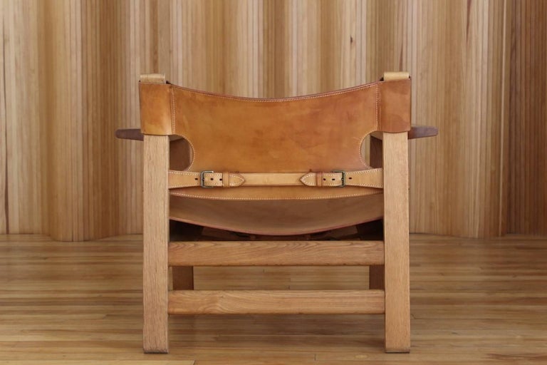 Borge Mogensen 'Spanish' Chair Model 226 Fredericia Stolefabrik, Denmark In Good Condition For Sale In Edinburgh, GB