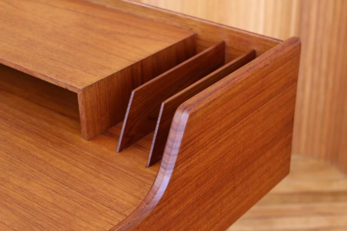 Arne Wahl Iversen Teak Desk Model 56 Vinde Mobelfabrik, Denmark For Sale 2