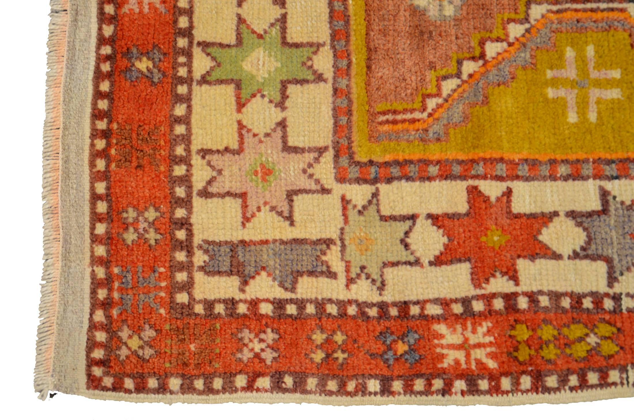 Turkish carpet of rich ethnic and ethnic origin.